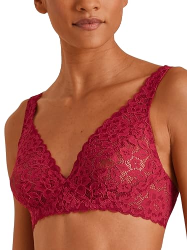 CALIDA Damski biustonosz Natural Comfort Lace, RIO RED, 85A