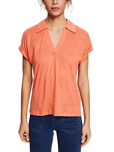 ESPRIT Collection Koszulka damska, 870 / Coral Orange, XXL