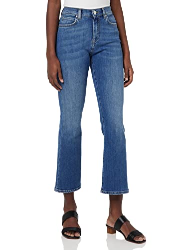 Pinko Brenda Bootcut Denim Blue Stre Jeansy Damskie, Pjc_lavaggio Medio Scuro, 28