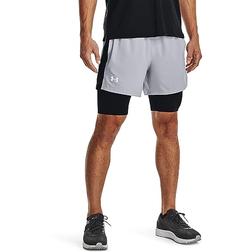 Under Armour Launch 12 cm 2N1 szorty męskie, L, szare