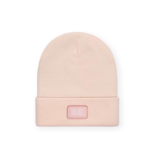 Oblack Czapka dla mężczyzn i kobiet Zima Beanie - czapka Unisex, Cloud Pink, rozmiar uniwersalny
