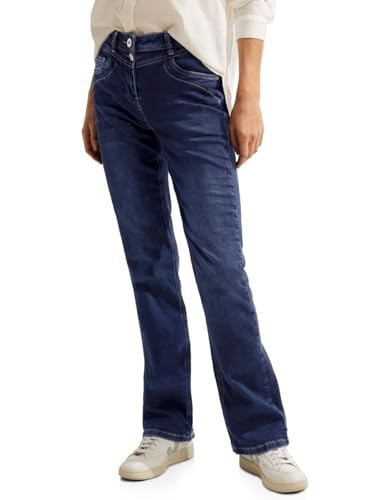 Cecil Damskie spodnie jeansowe Bootcut, Authentic Blue Wash, 28W / 32L