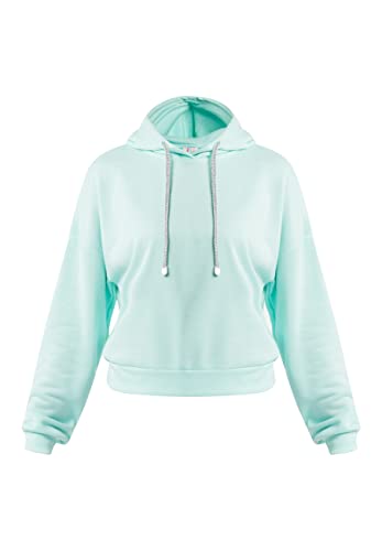 NALLY Damska bluza z kapturem 14523457-NA02, Aqua, M, woda, M