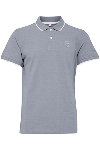 Blend BHBHNATE koszulka polo, męska koszulka polo, 100% bawełna, Denim Blue (74646), L