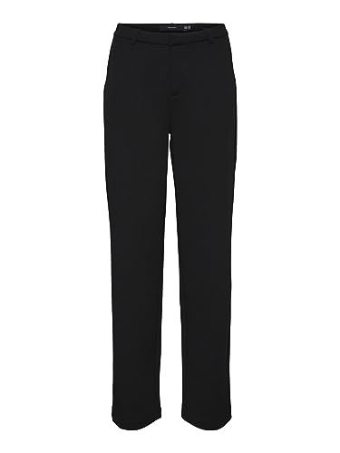 Vero Moda Vmzamira Mr Slim Straight Pant Ga Knit Spodnie Damskie, Czarny, XL
