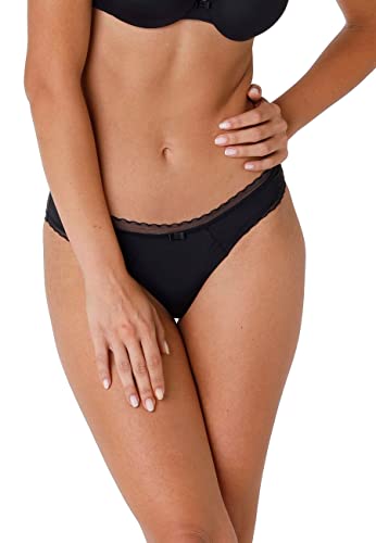 Lovable Figi z mikrofibry Leggera My Daily Comfort damskie bokserki, Czarny (004-nero ), S