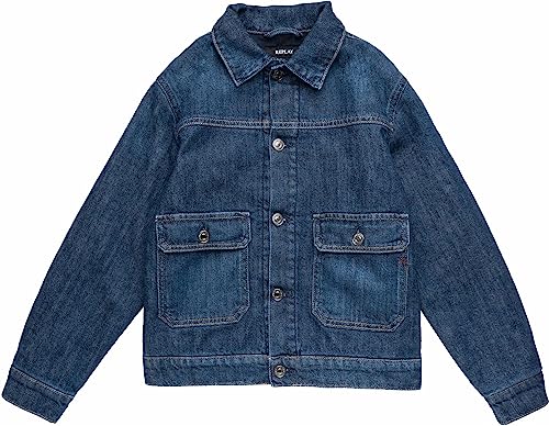 Replay Kurtka dżinsowa chłopięca, 009 Medium Blue, 10 Lat