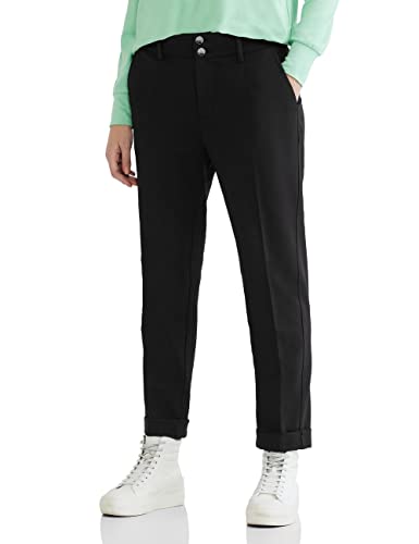 Street One Damskie spodnie chinosy, czarny, 40W / 28L
