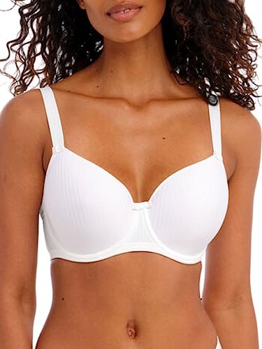 Freya Damski biustonosz Idol Underwire Moulded Balcony Bra Idol bez szwów formowany, biały, 75E