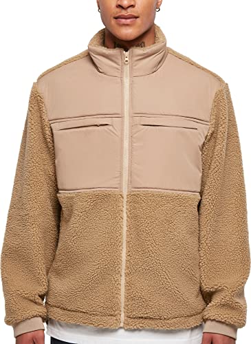 Urban Classics Męska kurtka typu sherpa, Beżowy Union Beige, L