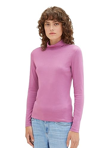 TOM TAILOR Damska koszulka z długim rękawem, 33830 - Mauvy Plum, XS