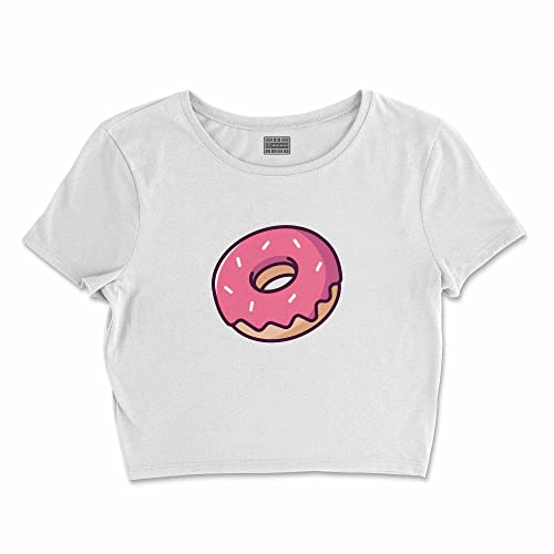 Bona Basics, Nadruk Cyfrowy, Koszulka Podstawowa dla Kobiet, 100% Bawełna, Biały, Casual, Topy dla Kobiet, Rozmiar: XL, biały, XL