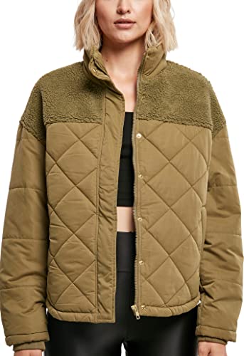Urban Classics Damska kurtka damska Oversized Diamond Quilt Puffer Jacket, Tiniolive, L