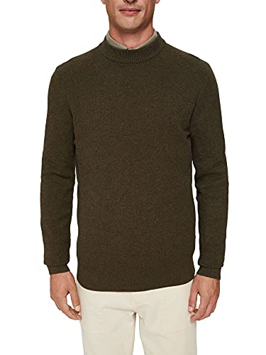 ESPRIT Sweter męski, 359/Dark Khaki 5, M