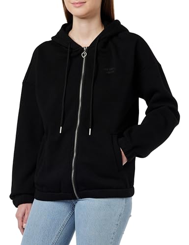 LIBBI Damska bluza z kapturem 12620045-LI01, czarna, S, czarny, S
