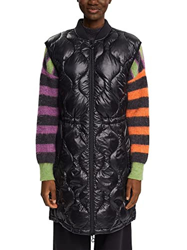 ESPRIT Damska kamizelka 013EE1H301, 001/BLACK, L, 001/Black, L