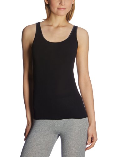 Schiesser Trägertop Podkoszulek Kobiety, czarny (000-schwarz), 48