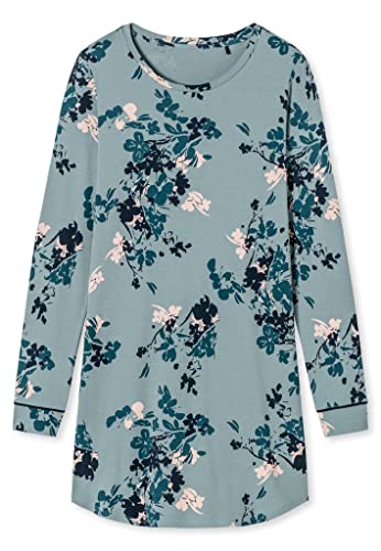 Schiesser Damska Koszulka Nocna, 85 Cm, Szaro-Niebieska, 50