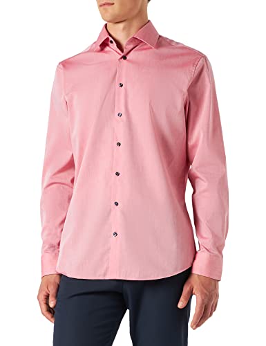 Seidensticker Męska koszula biznesowa, czerwony, 39