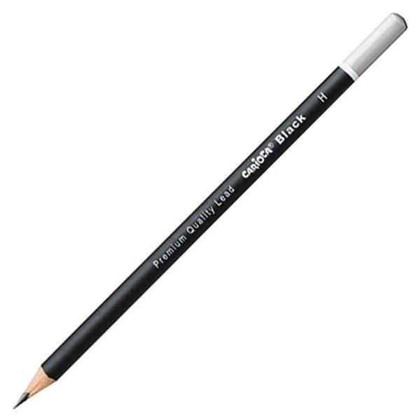 Ołówek drewniany H techniczny CARIOCA obudowa czarna 1szt. /160-2322/