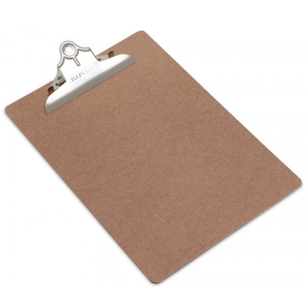 Deska z klipem A4+ pojedyncza RAPESCO HARD z płyty pilśniowej brązowa 1szt. /VHBCB003/