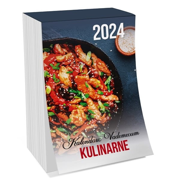 Kalendarz ścienny dzienny 72x114mm KALPOL 2024 vademecum kulinarne zdzierak 1szt.