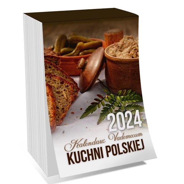 Kalendarz ścienny dzienny 72x114mm KALPOL 2024 vademecum kuchni polskiej zdzierak 1szt.