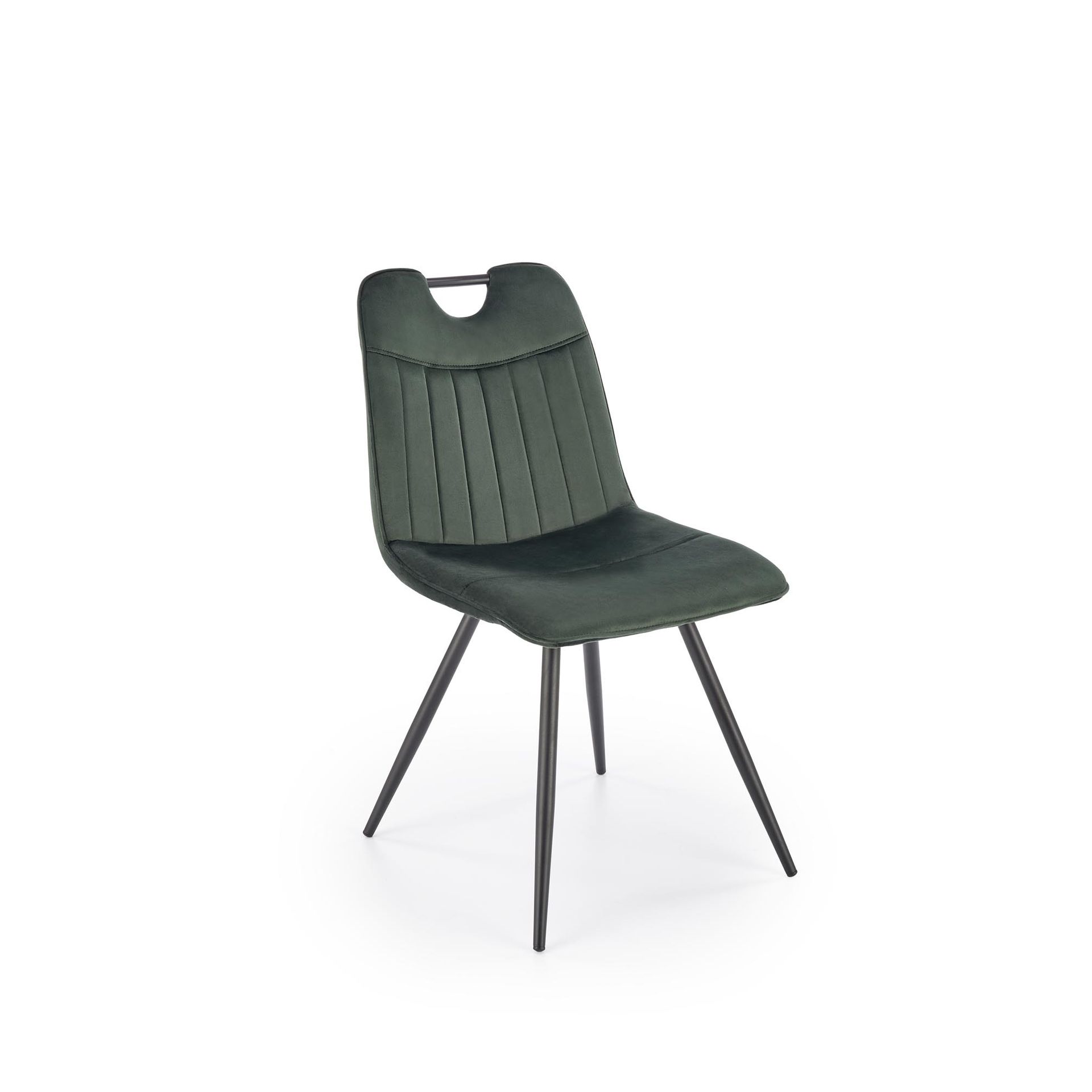 Krzesło Metalowe K-521 Czarny / Ciemny Zielony Halmar