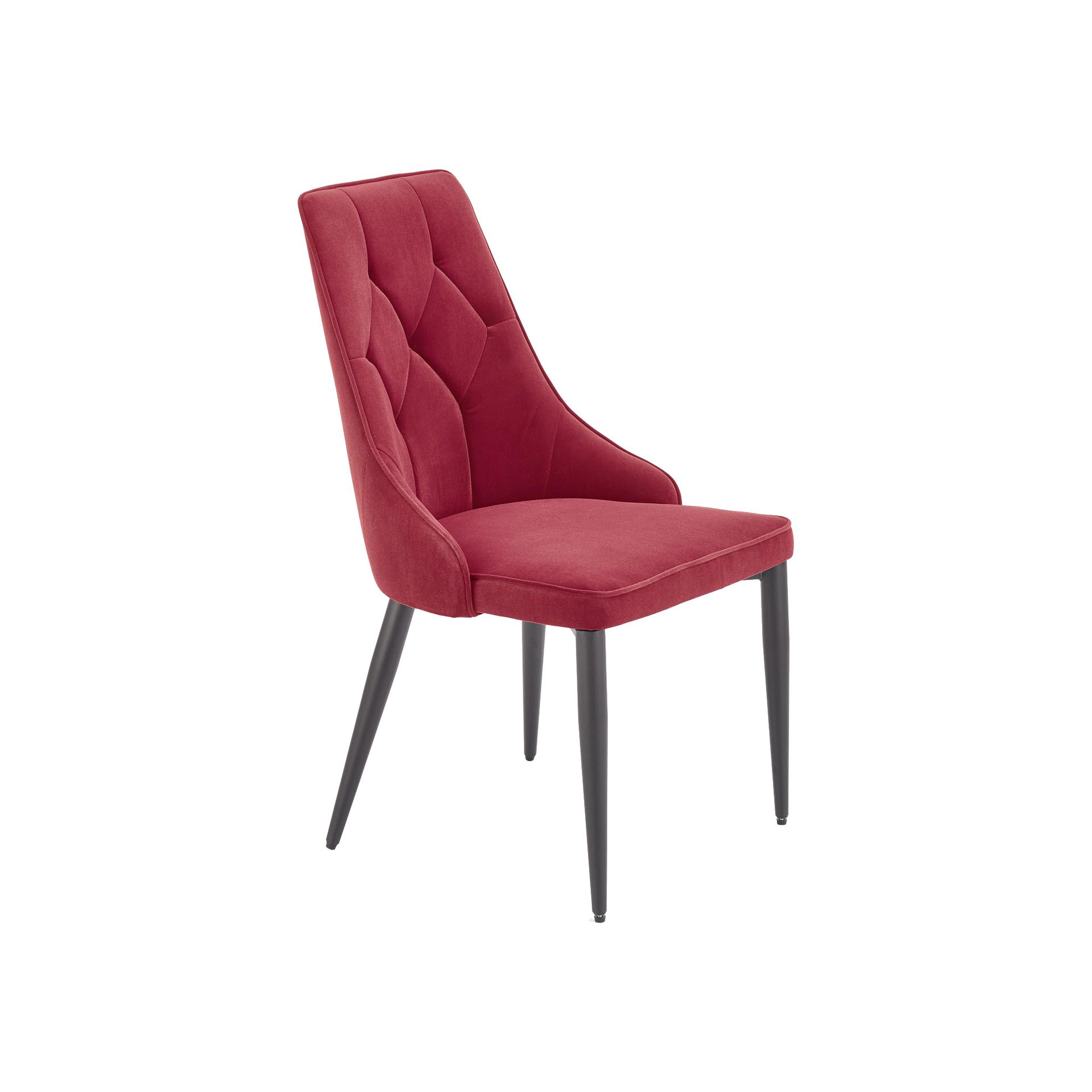 Krzesło Metalowe K-365 Czarny / Bordo Halmar