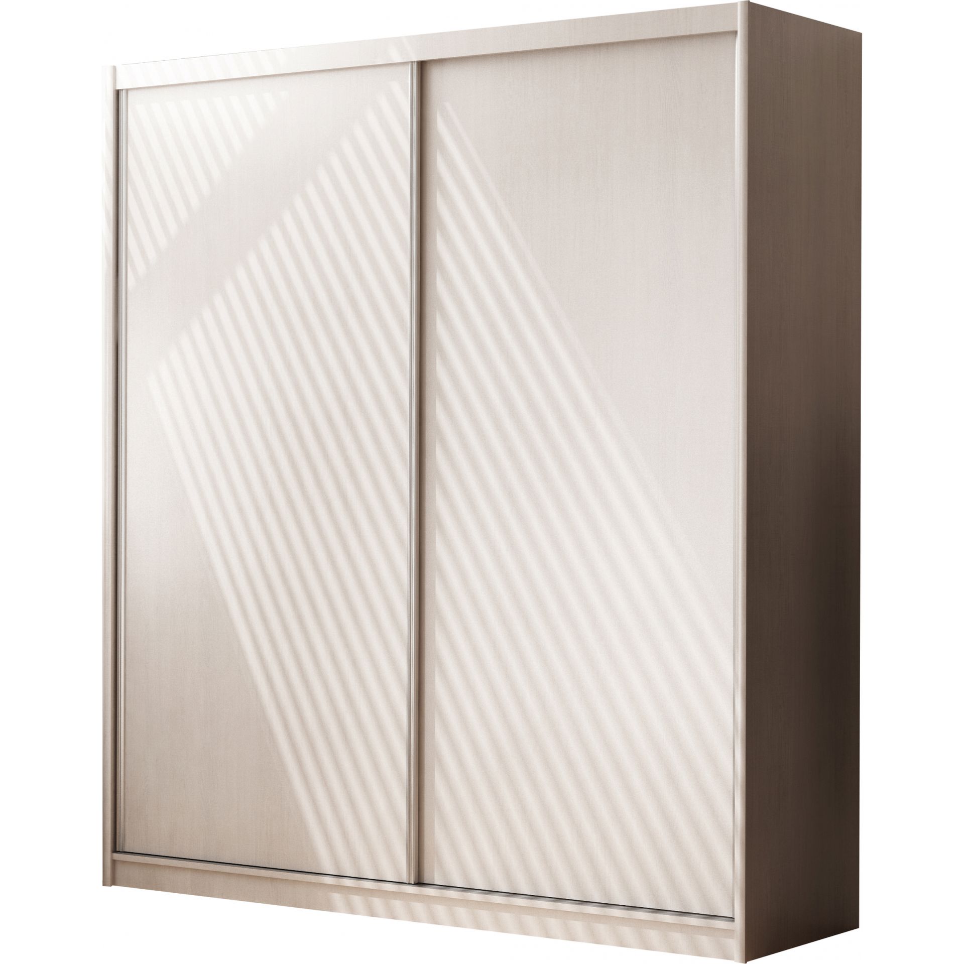 Szafa Przesuwna Maciej Jarstol Kraft Biały, Kraft Biały, 2 Lustra