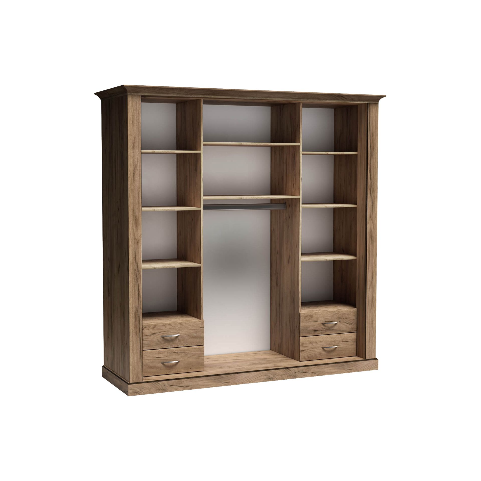 Szafa Przesuwna 211 z Lustrem A-211 Antica Jarstol Kraft Złoty