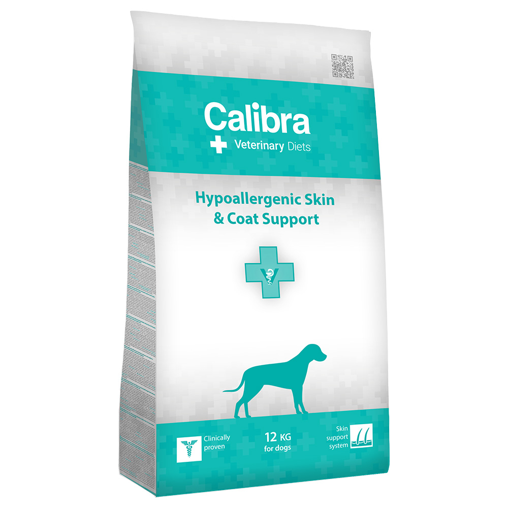 Calibra Veterinary Diet Dog Hypoallergenic Skin & Coat, łosoś - 12 kg