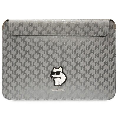 Torba na tablet KARL LAGERFELD Saffiano Monogram Choupette 14 Srebrny | Bezpłatny transport