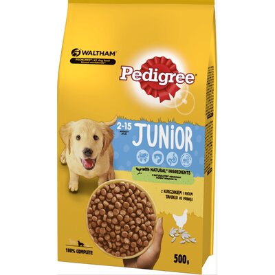 Karma dla psa PEDIGREE Junior, z kurczakiem, 500 g.