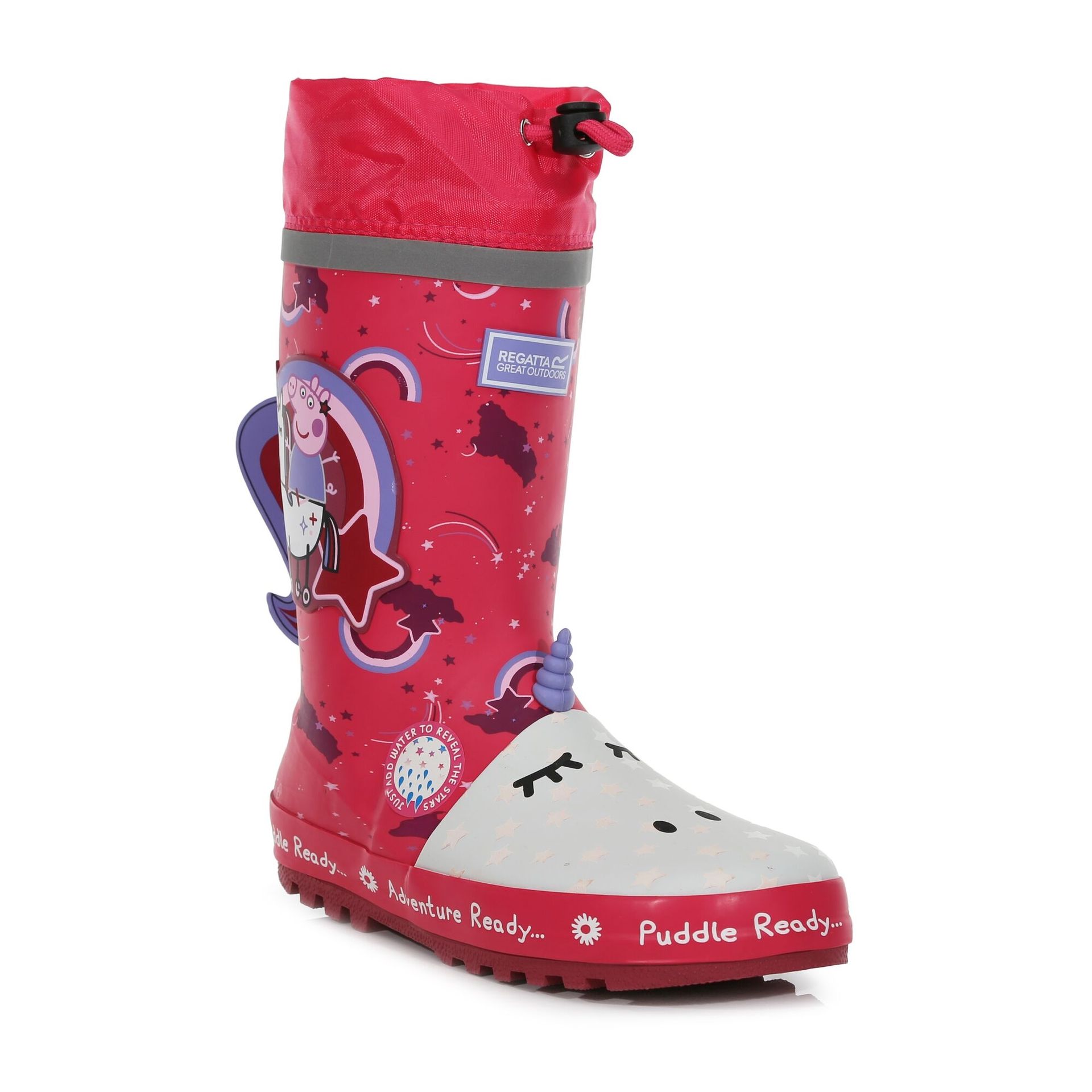 Regatta Dziecięce Kalosze Peppa Puddle Purpurowy, Rozmiar: 36