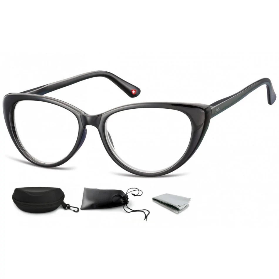 Damskie Plusy Okulary Do Czytania Kocie MR64 moc: +3,5