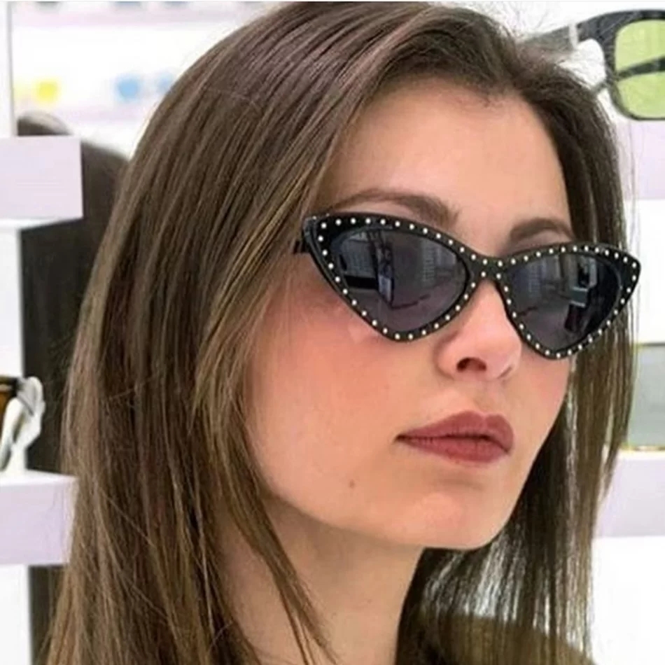 Damskie Kocie okulary polaryzacyjne czarne POL-748