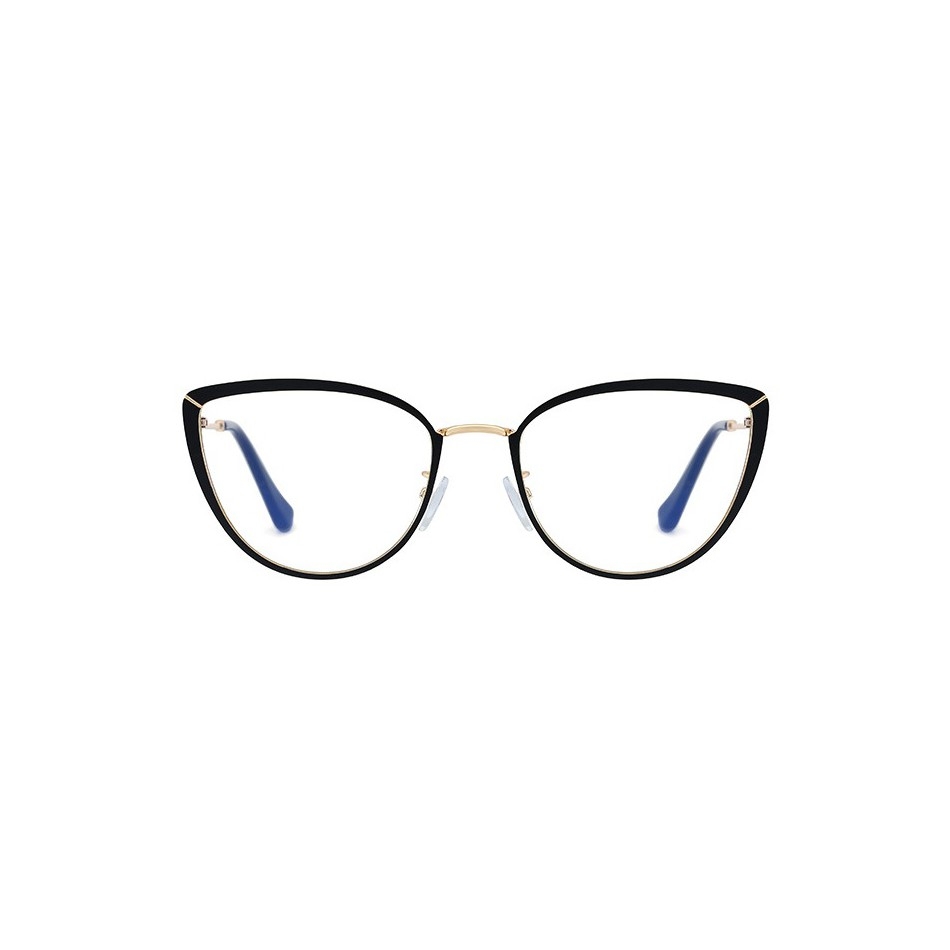 Okulary kocie do komputera damskie z filtrem BLUE Light zerówki 2583