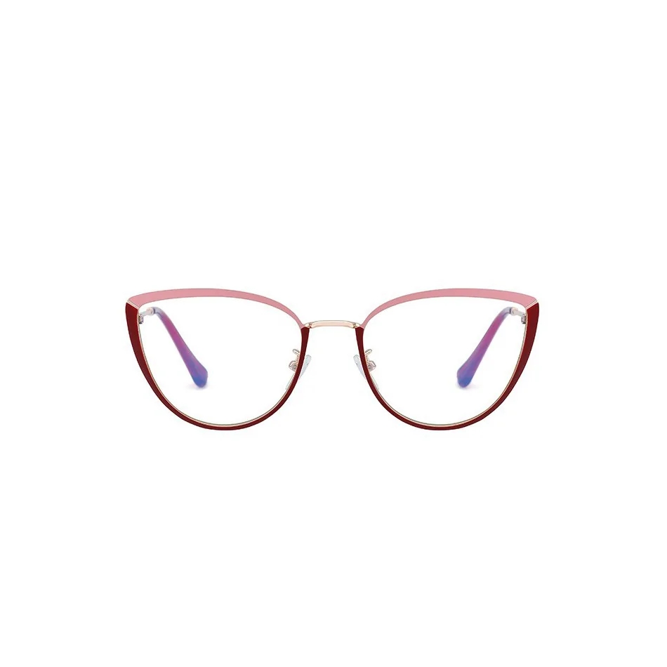 Okulary kocie do komputera damskie z filtrem BLUE Light zerówki 2583-3
