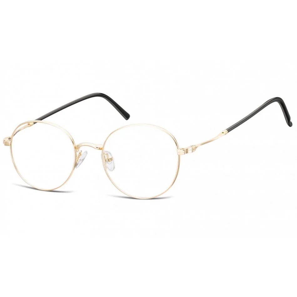 Lenonki okrągłe Okulary oprawki optyczne 927C złote