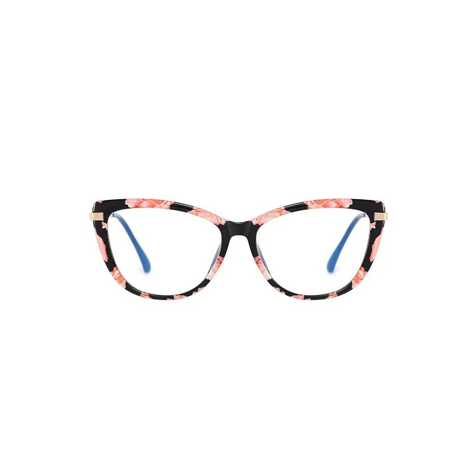 Kocie Okulary damskie  z filtrem BLUE Light do komputera zerówki 2546-2
