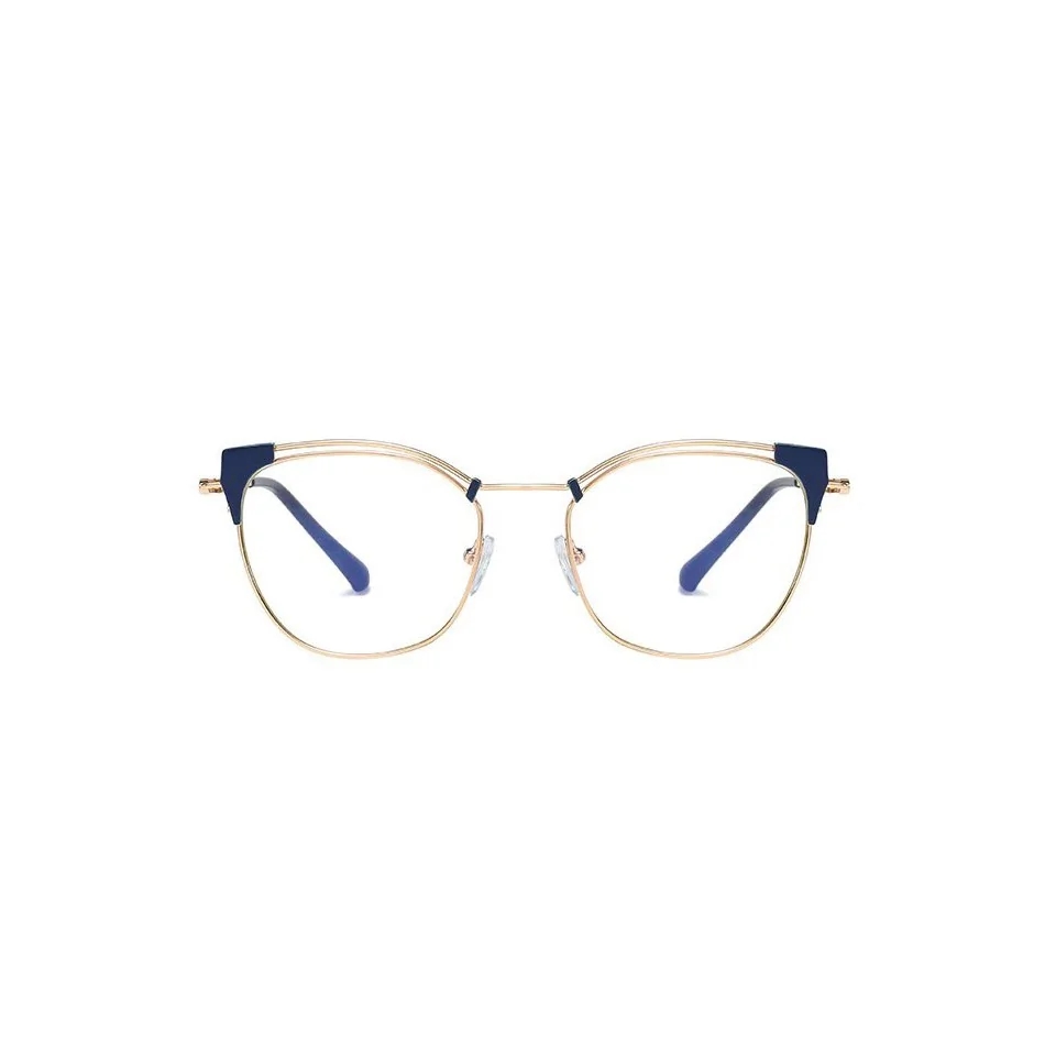 Okulary kocie do komputera damskie z filtrem BLUE Light zerówki 2565-1