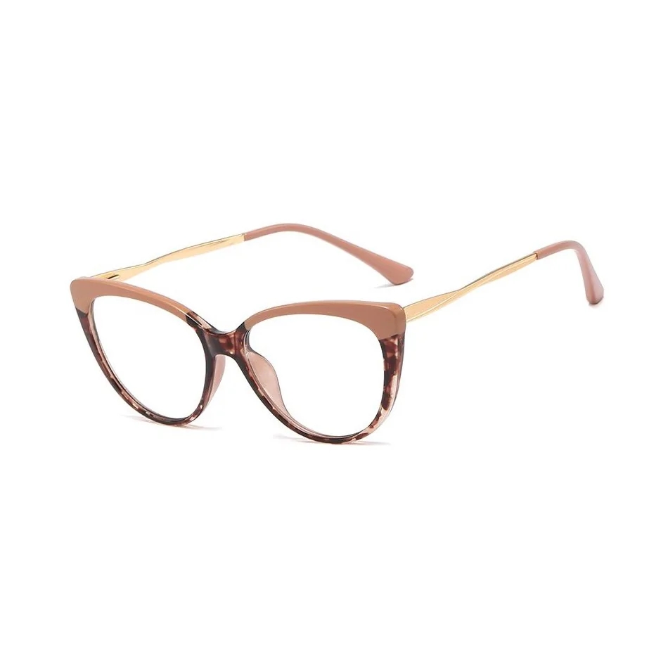 Okulary kocie do komputera damskie z filtrem BLUE Light zerówki 2581-2