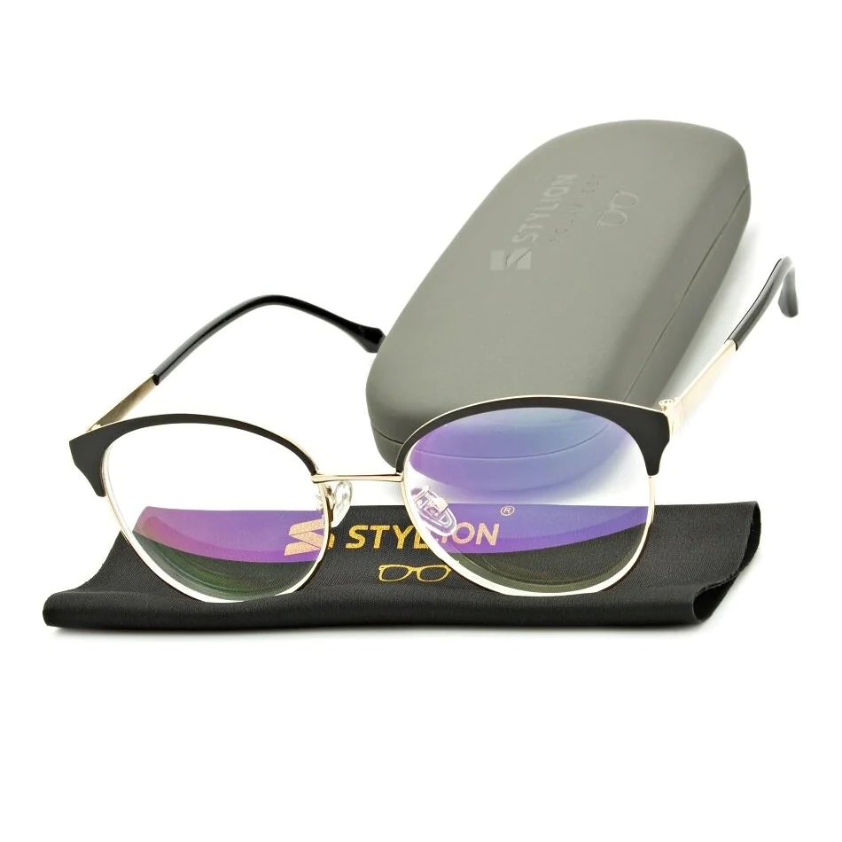 Gotowe okulary Minusy -4.50 damskie korekcyjne z antyrefleksem ST318B
