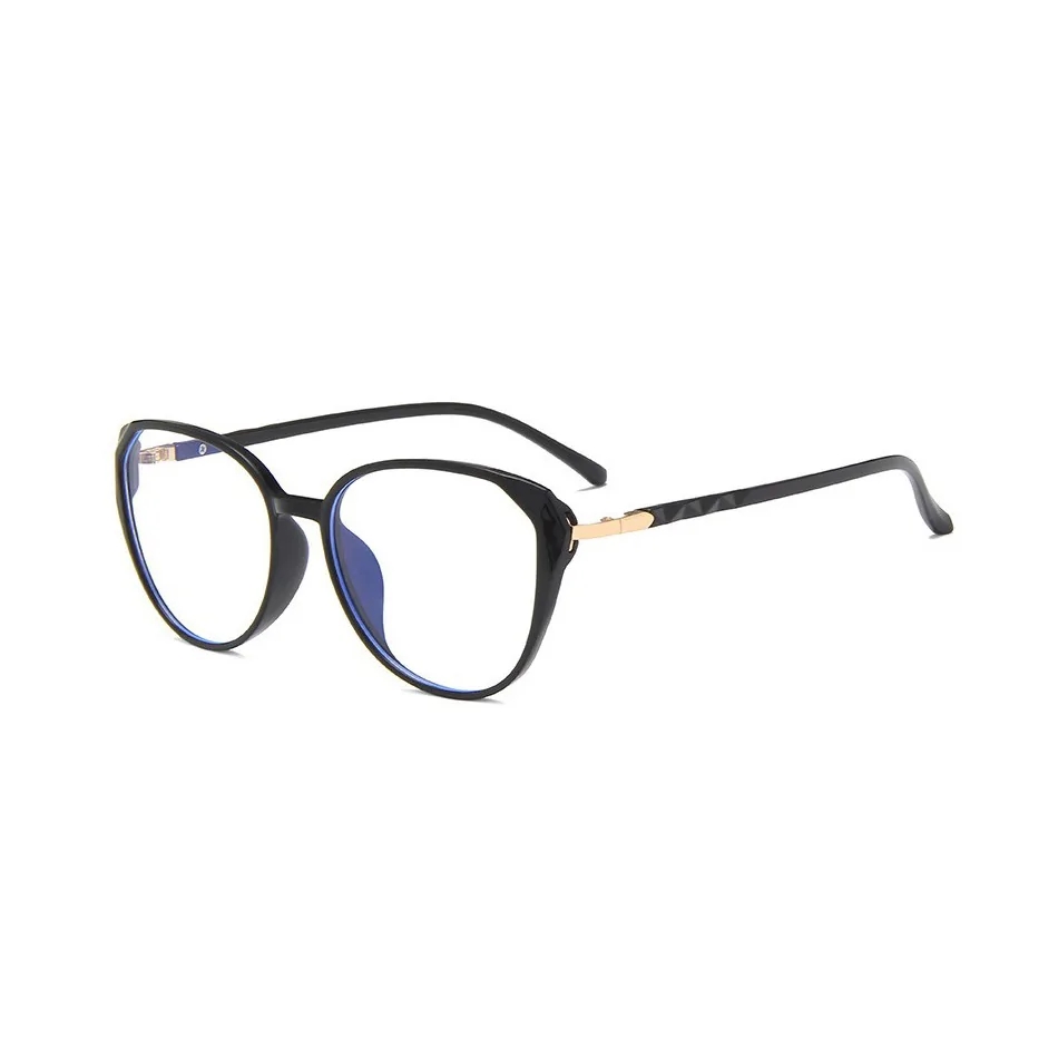 Okulary do komputera owalne damskie z filtrem BLUE Light zerówki 2572