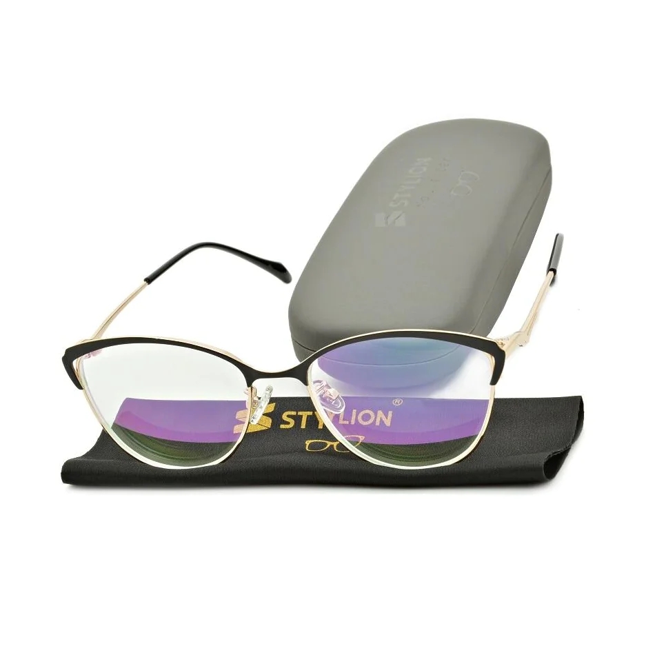 Plusy +1.00 damskie okulary do czytania korekcyjne z antyrefleksem ST317BR