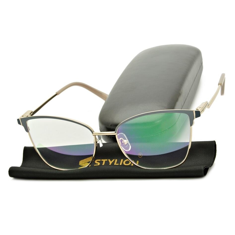 Plusy +2.00 damskie okulary do czytania korekcyjne z antyrefleksem ST325AR