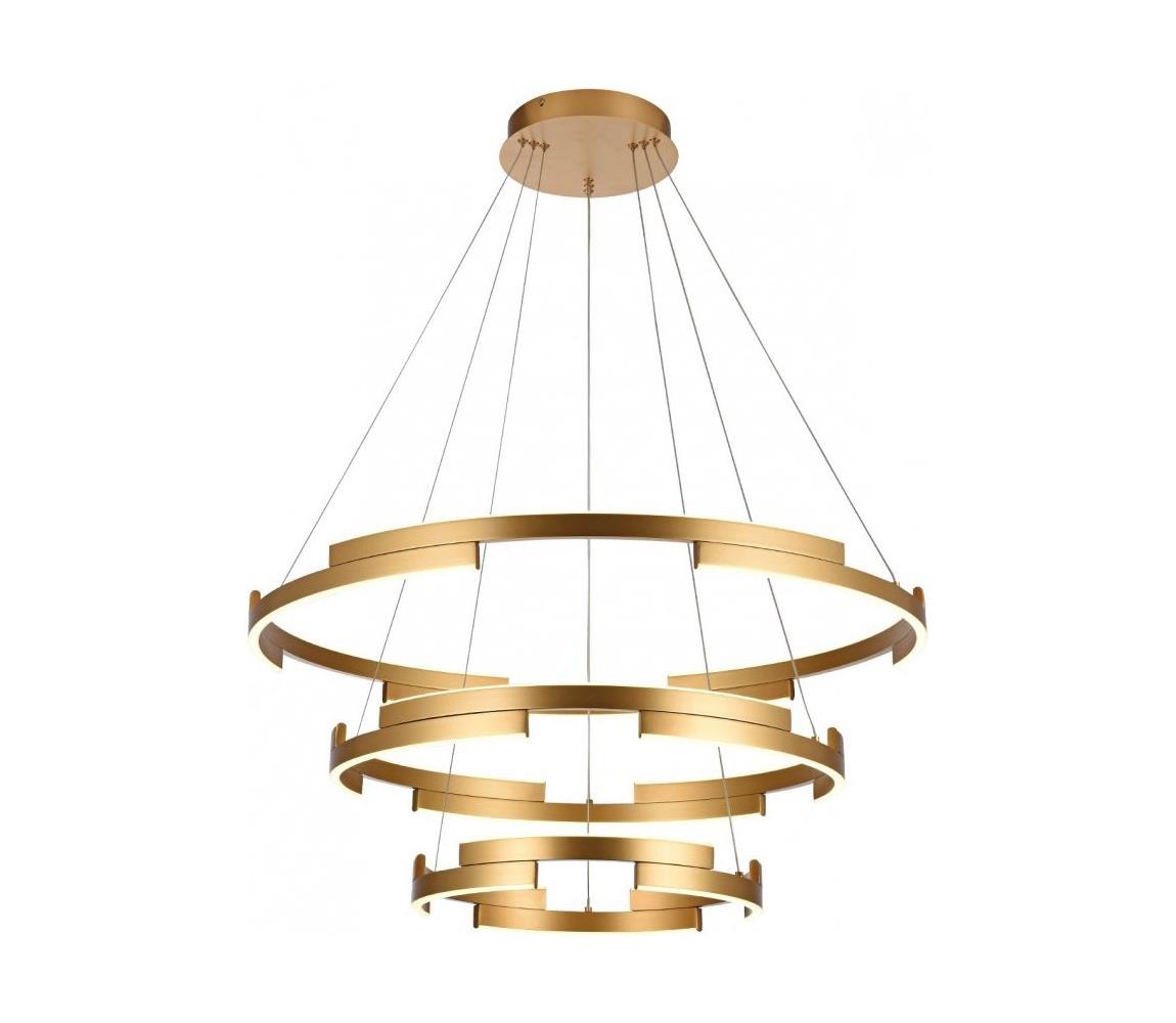 Redo 01-3181 - LED Żyrandol ściemnialny na lince CASTLE LED/80W/230V złoty