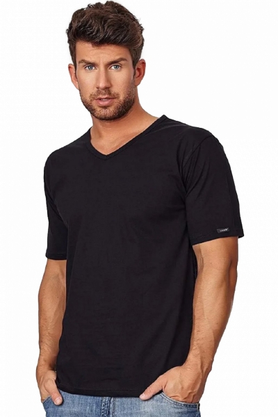 Cornette Authentic 201 new czarna koszulka męska