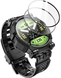 Supcase Etui z paskiem + 2 szkła i-Blason Armorbox do Galaxy Watch 6 / 5 / 4 (44mm), czarne